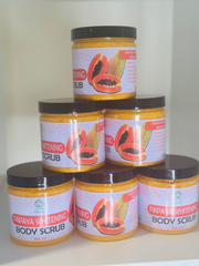 Papaya whitening body scrub